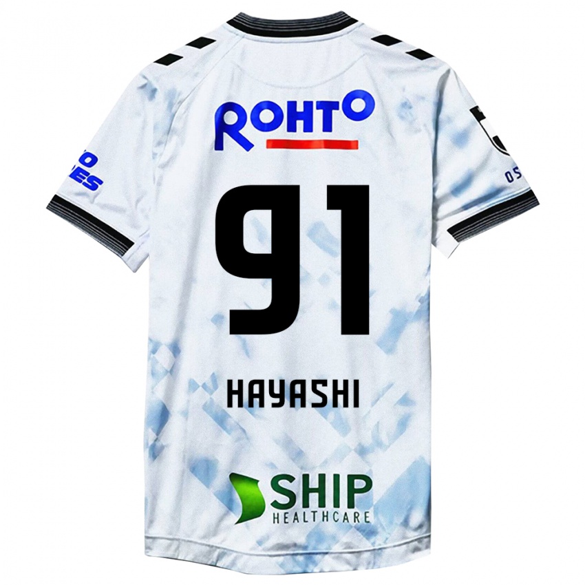 Niño Camiseta Daichi Hayashi #91 Blanco Negro 2ª Equipación 2024/25 La Camisa Perú