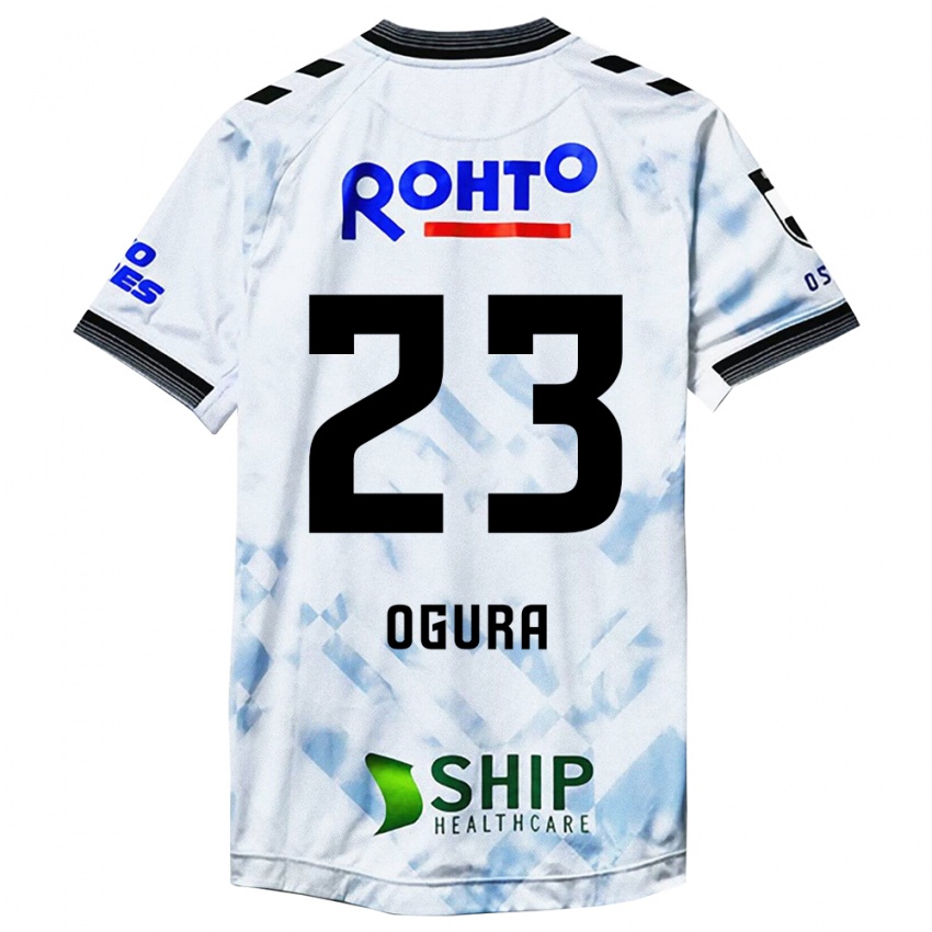 Niño Camiseta Shimpei Ogura #23 Blanco Negro 2ª Equipación 2024/25 La Camisa Perú