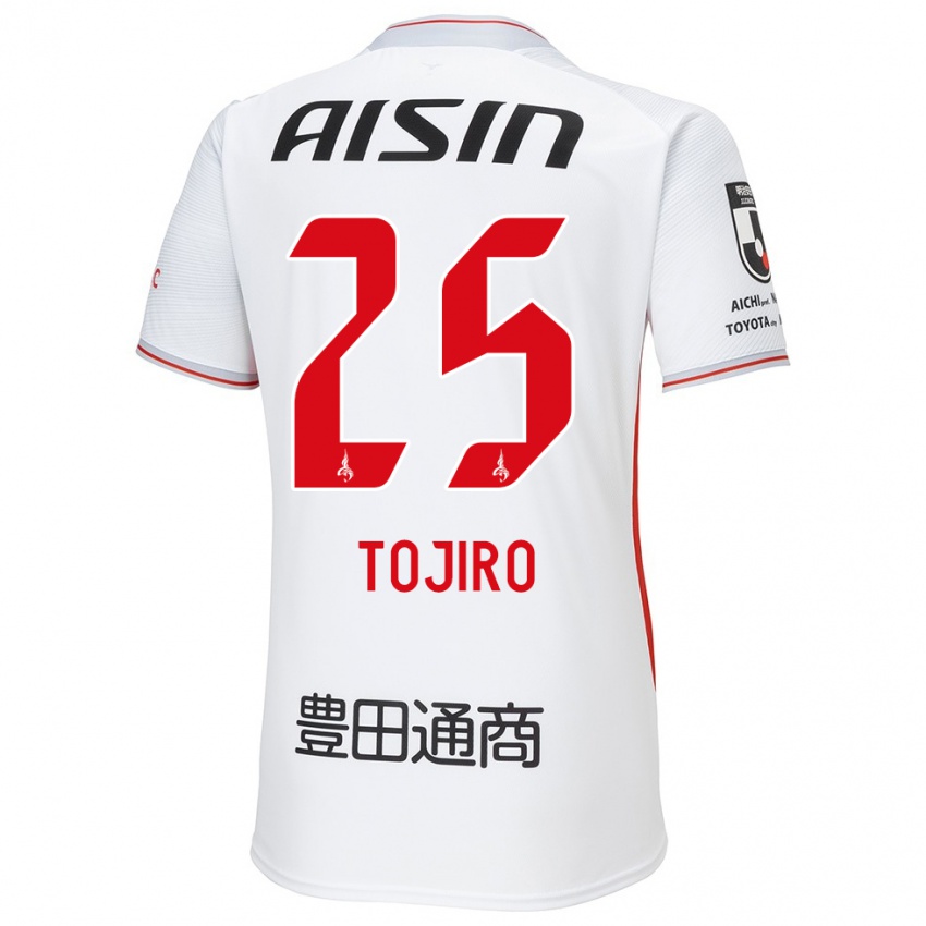 Niño Camiseta Tojiro Kubo #25 Blanco Amarillo Rojo 2ª Equipación 2024/25 La Camisa Perú