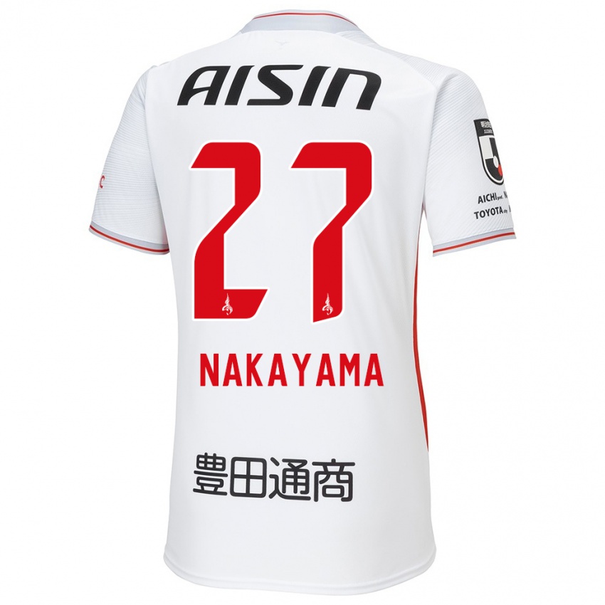 Niño Camiseta Katsuhiro Nakayama #27 Blanco Amarillo Rojo 2ª Equipación 2024/25 La Camisa Perú