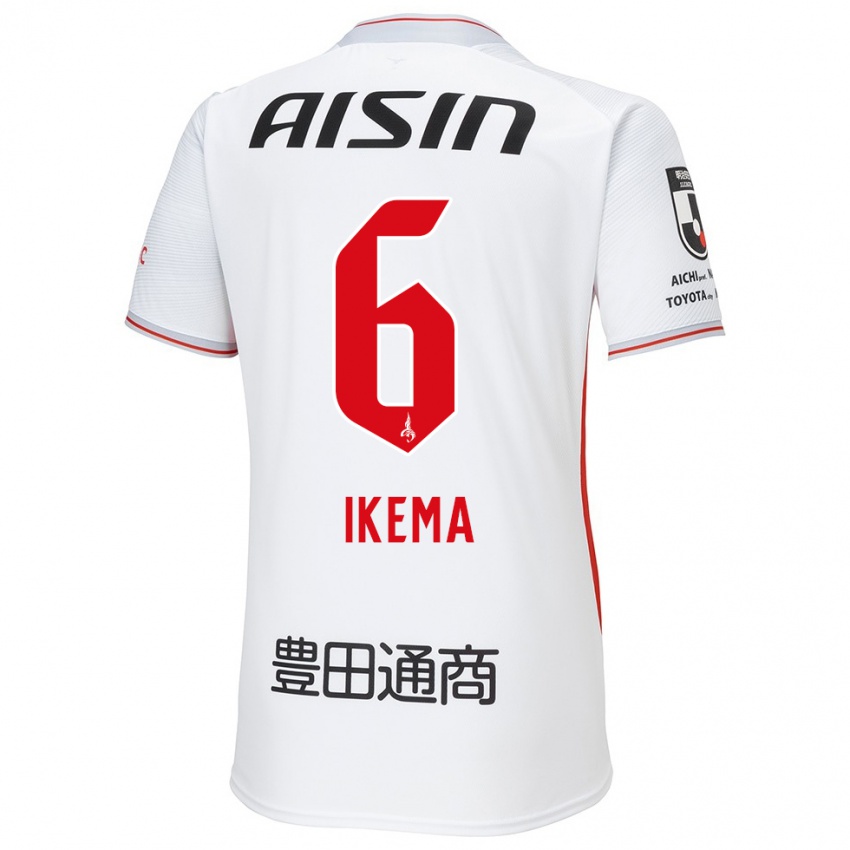 Niño Camiseta Kano Ikema #6 Blanco Amarillo Rojo 2ª Equipación 2024/25 La Camisa Perú