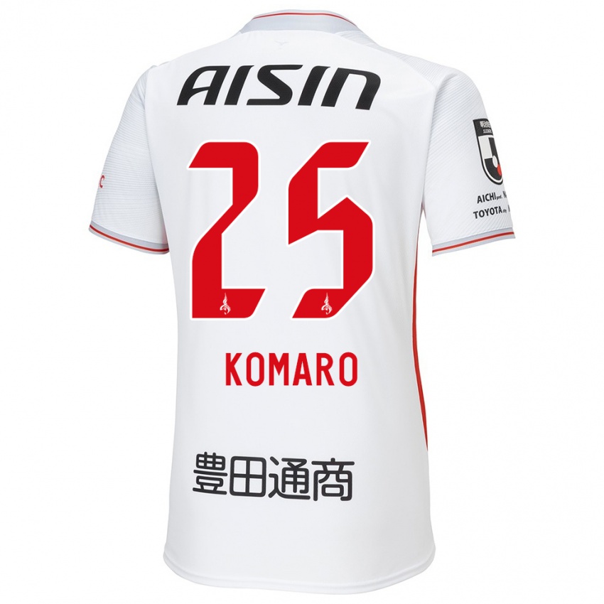 Niño Camiseta Shuta Komaro #25 Blanco Amarillo Rojo 2ª Equipación 2024/25 La Camisa Perú