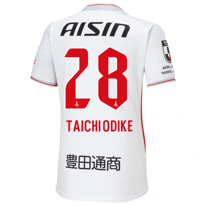 Niño Camiseta Chisom Taichi Odike #28 Blanco Amarillo Rojo 2ª Equipación 2024/25 La Camisa Perú