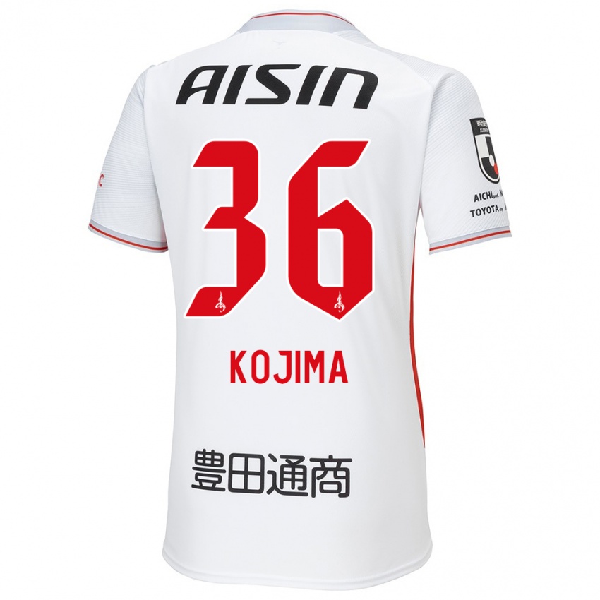 Niño Camiseta Aoto Kojima #36 Blanco Amarillo Rojo 2ª Equipación 2024/25 La Camisa Perú