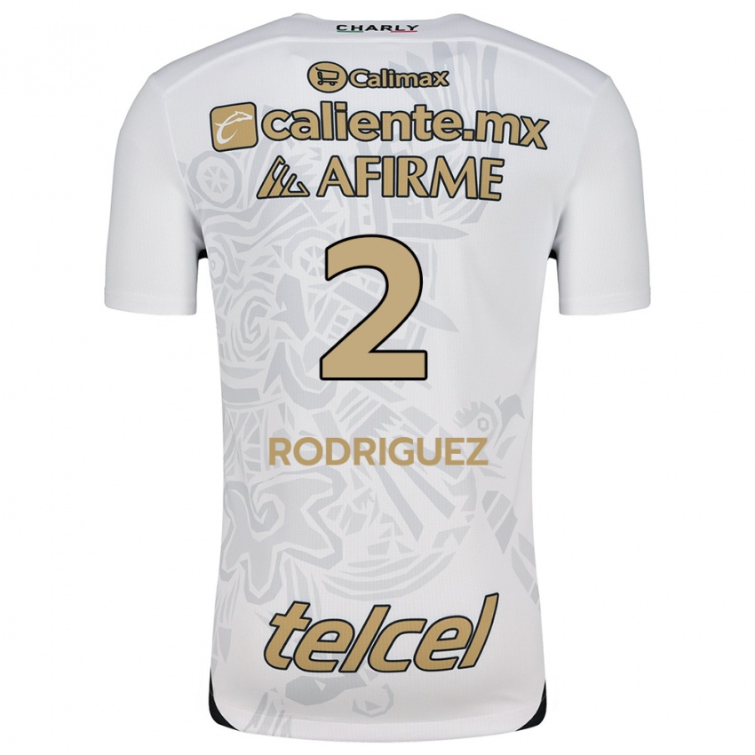 Niño Camiseta Antonio Rodríguez #2 Blanco Negro 2ª Equipación 2024/25 La Camisa Perú