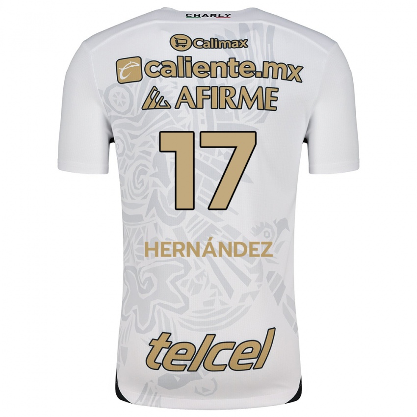 Niño Camiseta Rubén Hernández #17 Blanco Negro 2ª Equipación 2024/25 La Camisa Perú