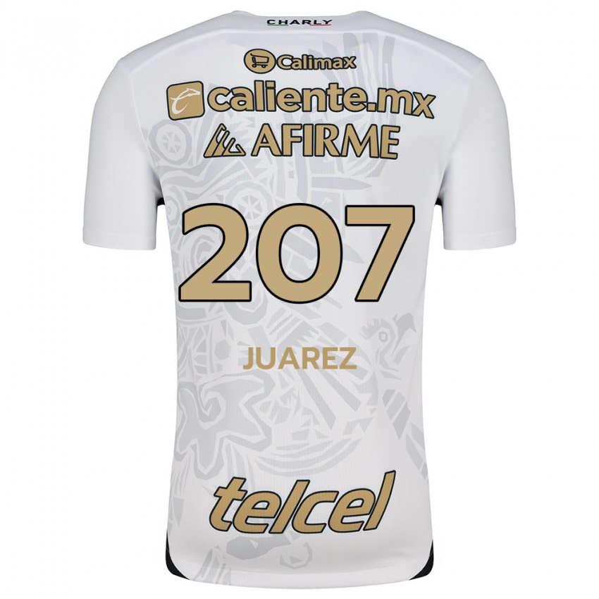 Niño Camiseta José Juárez #207 Blanco Negro 2ª Equipación 2024/25 La Camisa Perú