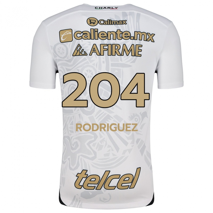 Niño Camiseta Jesús Rodríguez #204 Blanco Negro 2ª Equipación 2024/25 La Camisa Perú