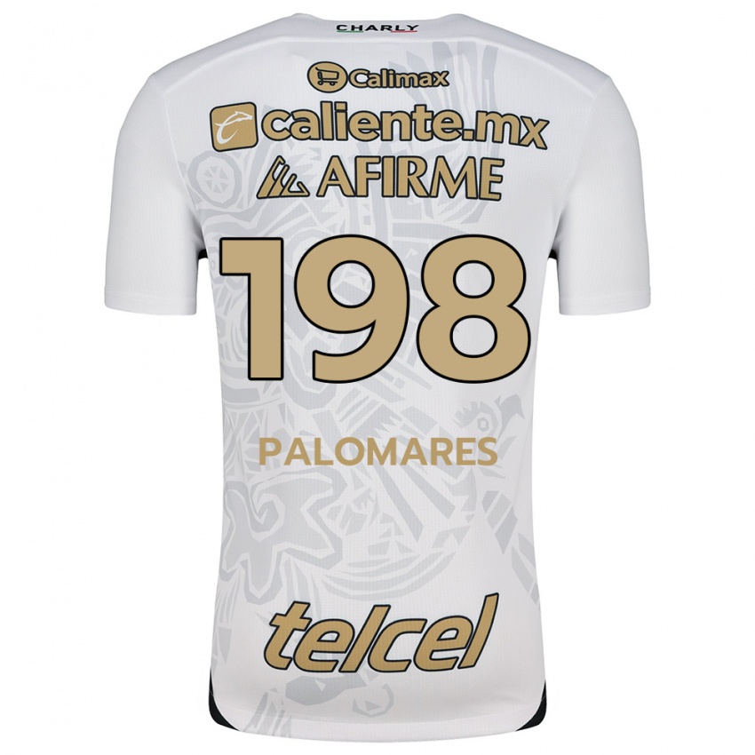 Niño Camiseta Ramón Palomares #198 Blanco Negro 2ª Equipación 2024/25 La Camisa Perú