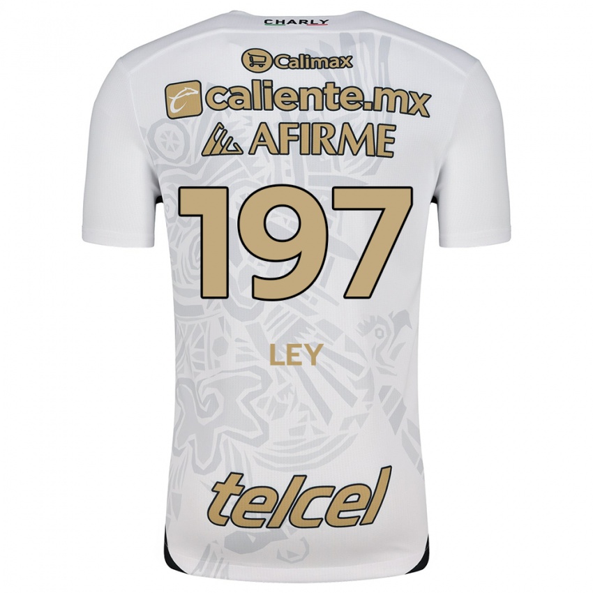 Niño Camiseta Emanuel Ley #197 Blanco Negro 2ª Equipación 2024/25 La Camisa Perú