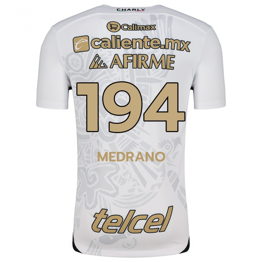 Niño Camiseta Luis Medrano #194 Blanco Negro 2ª Equipación 2024/25 La Camisa Perú