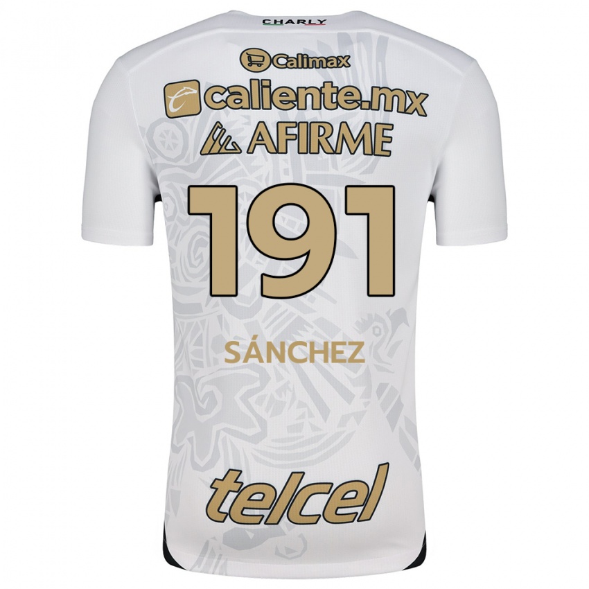 Niño Camiseta Diego Sánchez #191 Blanco Negro 2ª Equipación 2024/25 La Camisa Perú