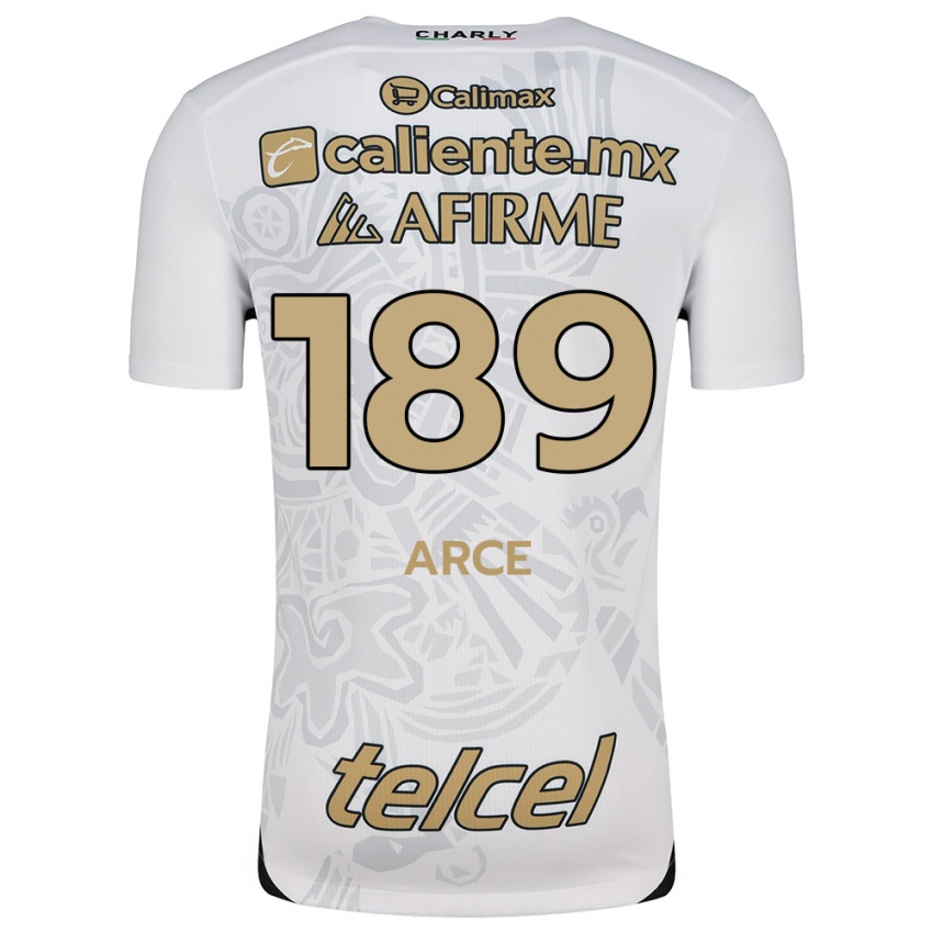 Niño Camiseta Diego Arce #189 Blanco Negro 2ª Equipación 2024/25 La Camisa Perú