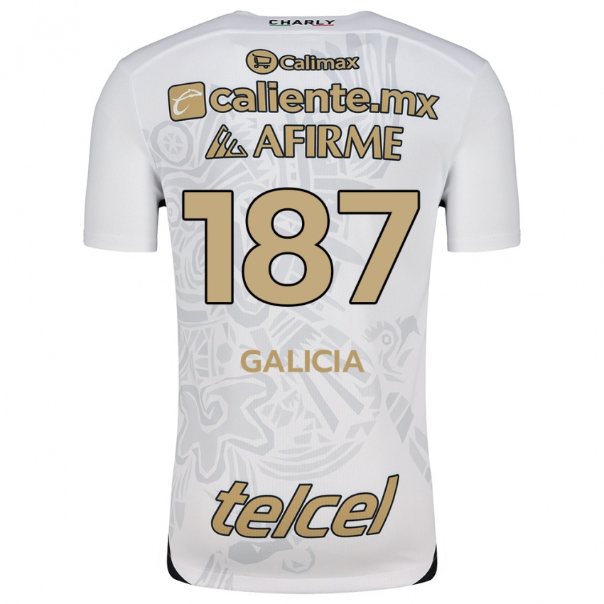 Niño Camiseta Carlos Galicia #187 Blanco Negro 2ª Equipación 2024/25 La Camisa Perú