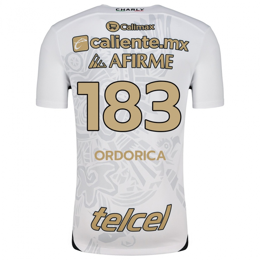 Niño Camiseta Brandon Ordorica #183 Blanco Negro 2ª Equipación 2024/25 La Camisa Perú