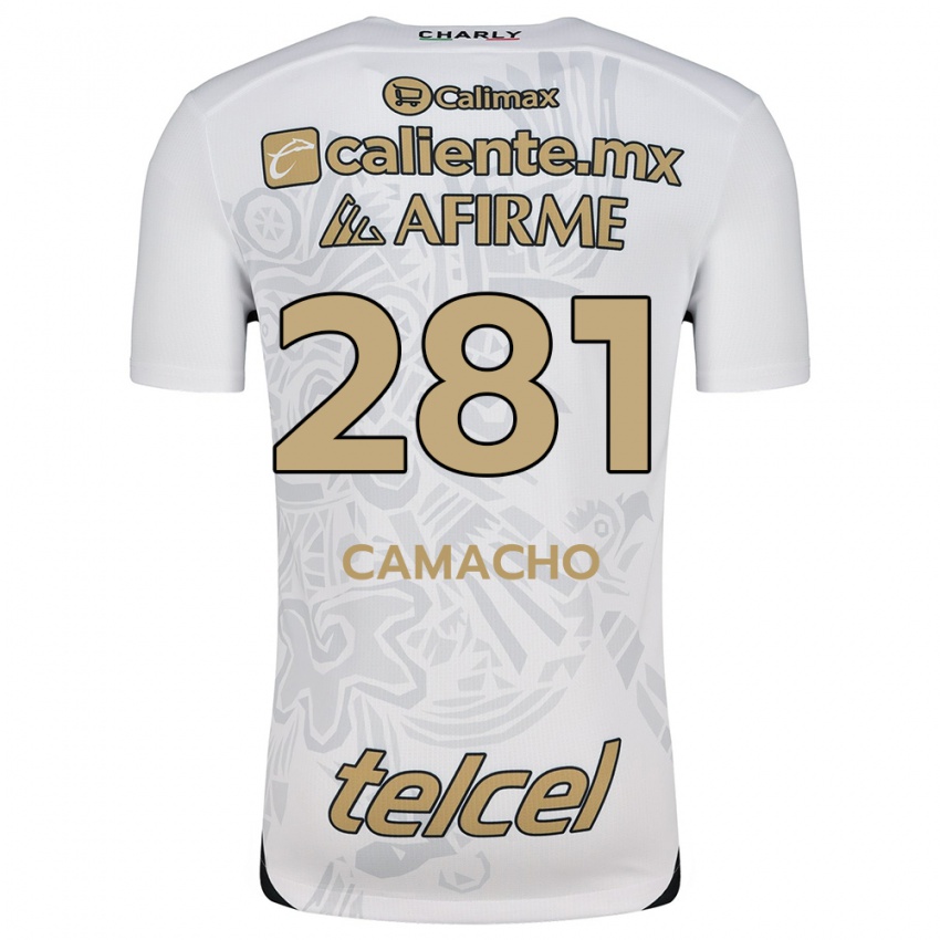 Niño Camiseta Javier Camacho #281 Blanco Negro 2ª Equipación 2024/25 La Camisa Perú