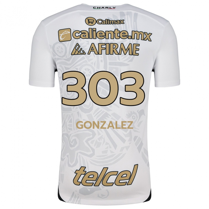 Niño Camiseta Osmar González #303 Blanco Negro 2ª Equipación 2024/25 La Camisa Perú