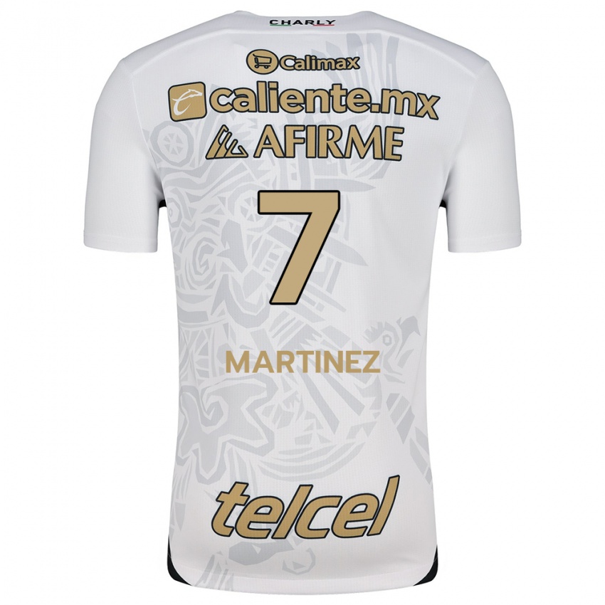 Niño Camiseta Alejandro Martínez #7 Blanco Negro 2ª Equipación 2024/25 La Camisa Perú