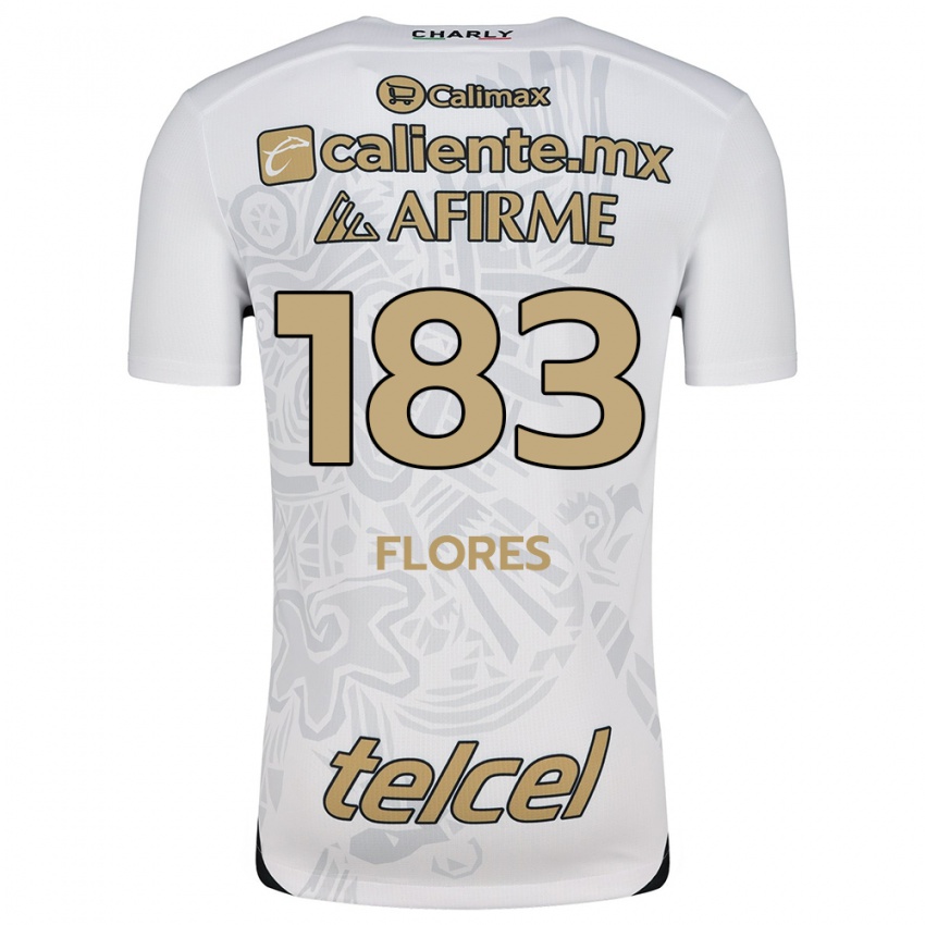 Niño Camiseta Abraham Flores #183 Blanco Negro 2ª Equipación 2024/25 La Camisa Perú