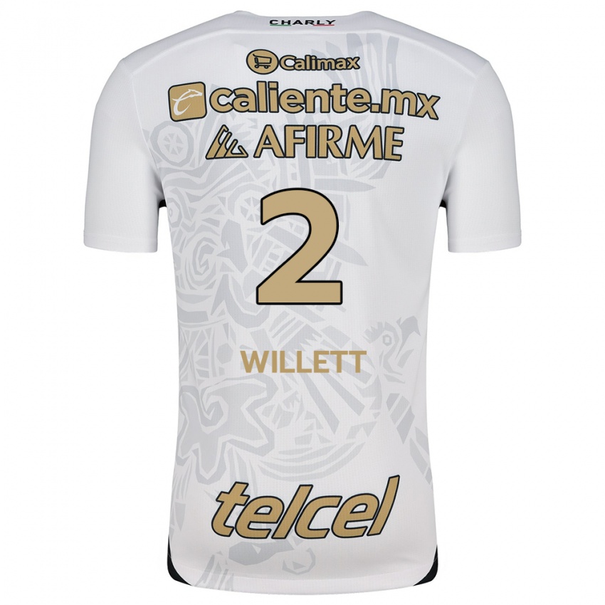 Niño Camiseta Adyson Willett #2 Blanco Negro 2ª Equipación 2024/25 La Camisa Perú