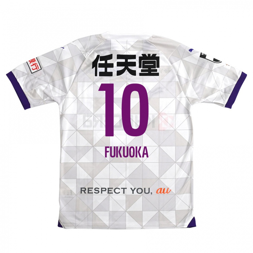 Niño Camiseta Shimpei Fukuoka #10 Blanco Morado 2ª Equipación 2024/25 La Camisa Perú