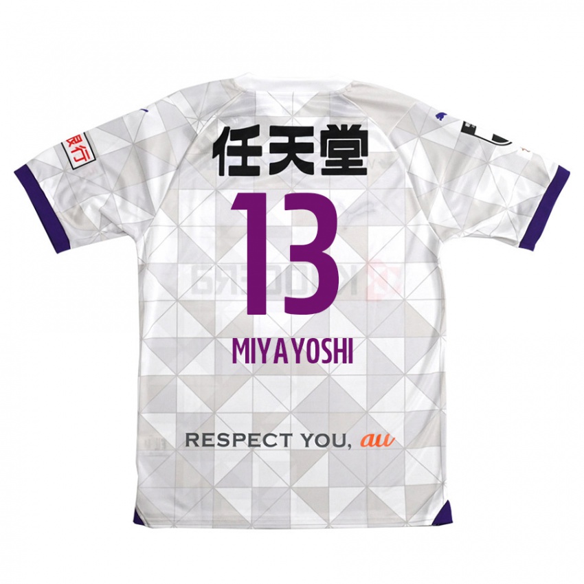 Niño Camiseta Takumi Miyayoshi #13 Blanco Morado 2ª Equipación 2024/25 La Camisa Perú