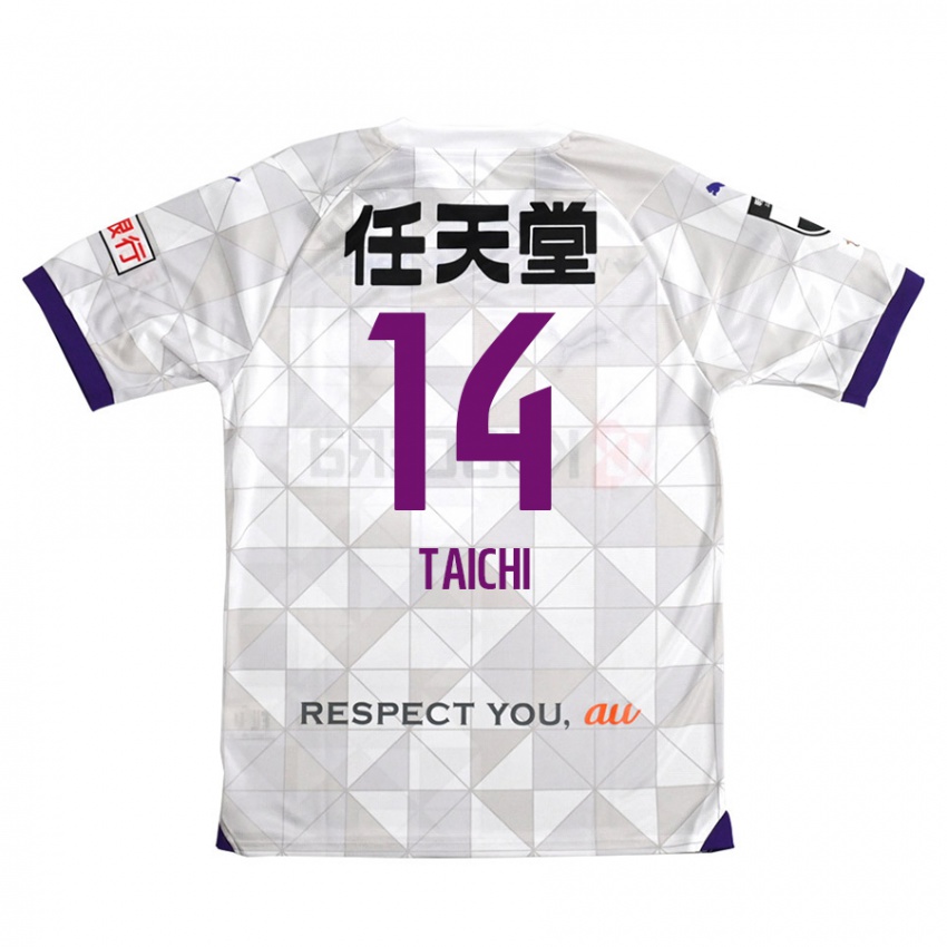 Niño Camiseta Taichi Hara #14 Blanco Morado 2ª Equipación 2024/25 La Camisa Perú