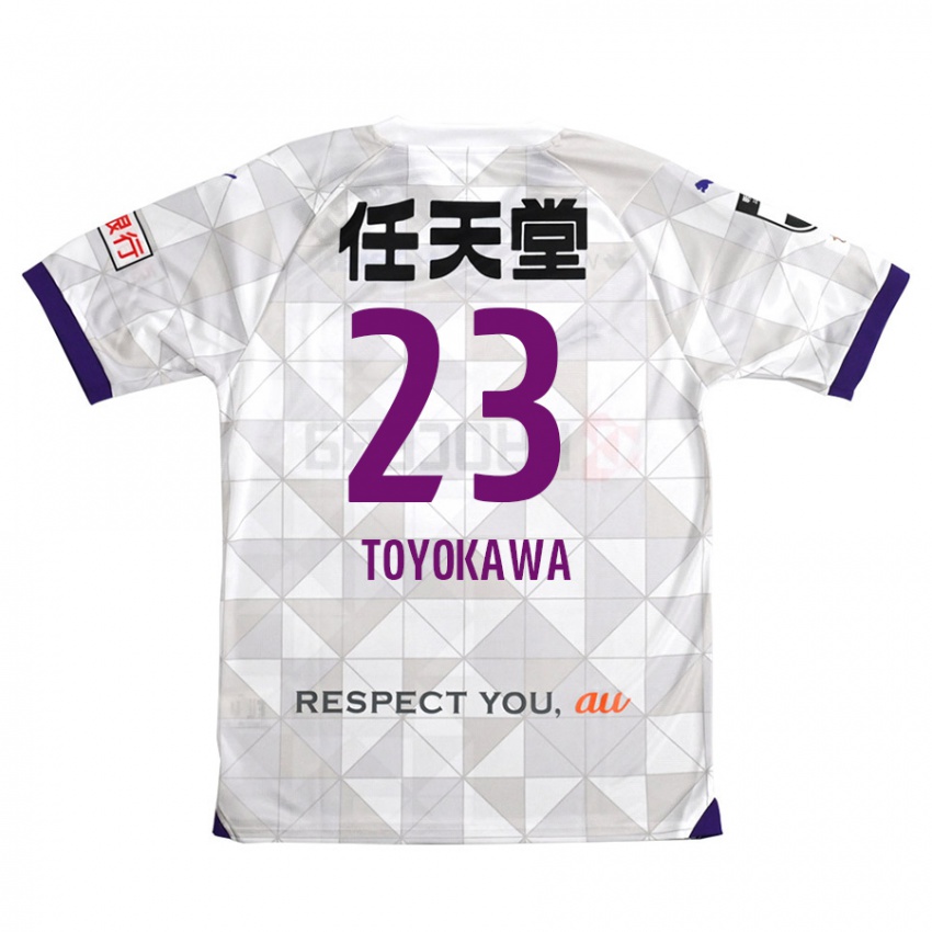 Niño Camiseta Yuta Toyokawa #23 Blanco Morado 2ª Equipación 2024/25 La Camisa Perú