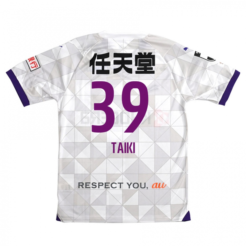 Niño Camiseta Taiki Hirato #39 Blanco Morado 2ª Equipación 2024/25 La Camisa Perú