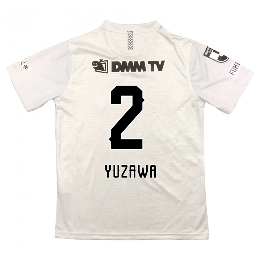 Niño Camiseta Masato Yuzawa #2 Gris Negro 2ª Equipación 2024/25 La Camisa Perú