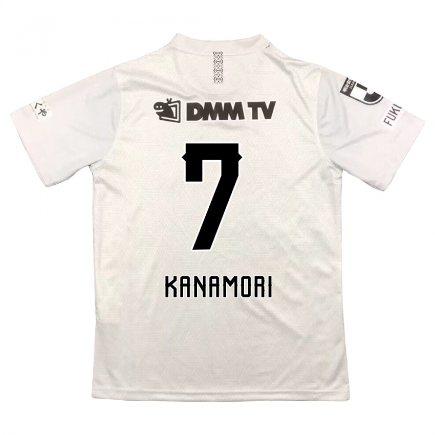 Niño Camiseta Takeshi Kanamori #7 Gris Negro 2ª Equipación 2024/25 La Camisa Perú