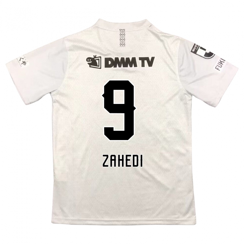 Niño Camiseta Shahab Zahedi #9 Gris Negro 2ª Equipación 2024/25 La Camisa Perú