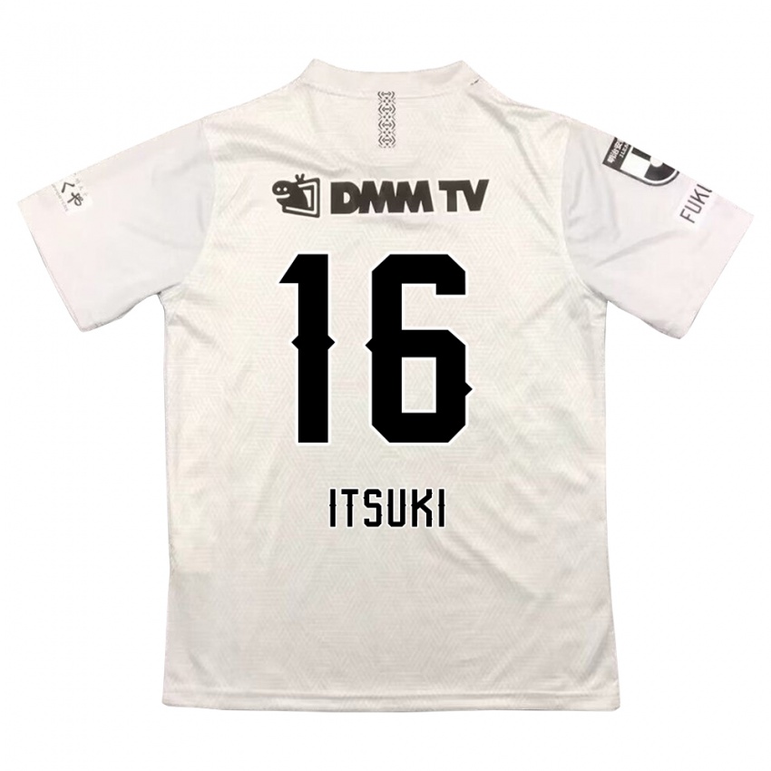 Niño Camiseta Itsuki Oda #16 Gris Negro 2ª Equipación 2024/25 La Camisa Perú