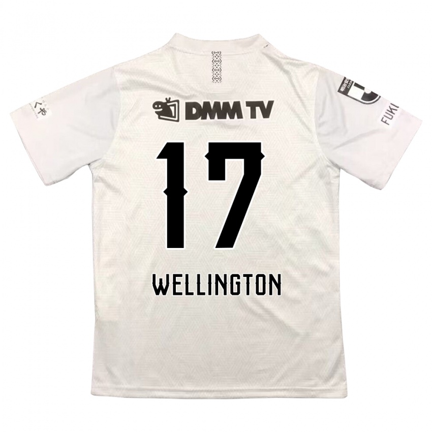 Niño Camiseta Wellington #17 Gris Negro 2ª Equipación 2024/25 La Camisa Perú