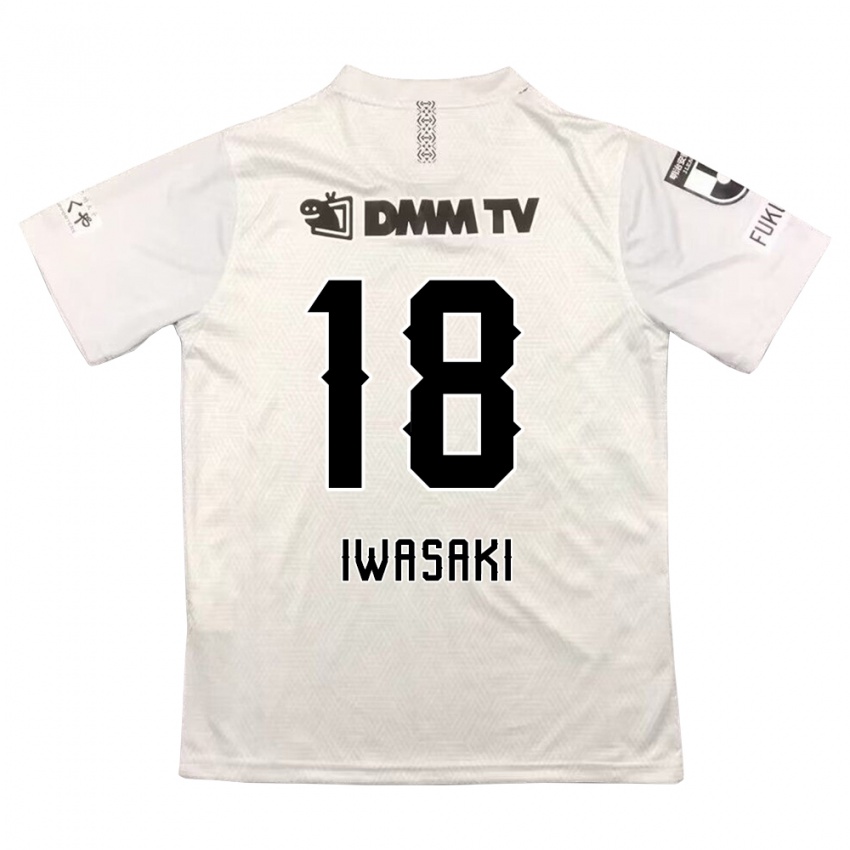 Niño Camiseta Yuto Iwasaki #18 Gris Negro 2ª Equipación 2024/25 La Camisa Perú