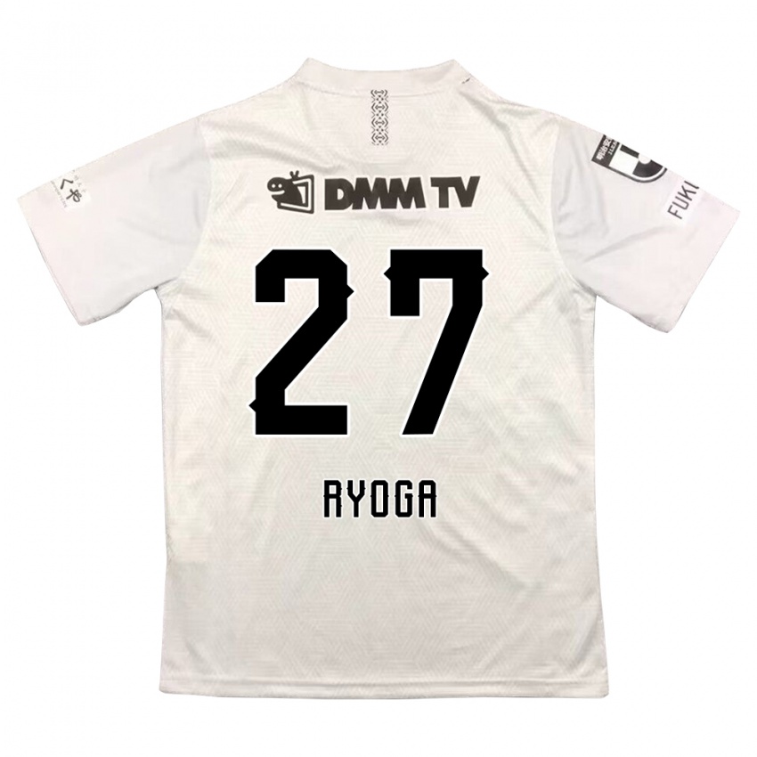 Niño Camiseta Ryoga Sato #27 Gris Negro 2ª Equipación 2024/25 La Camisa Perú