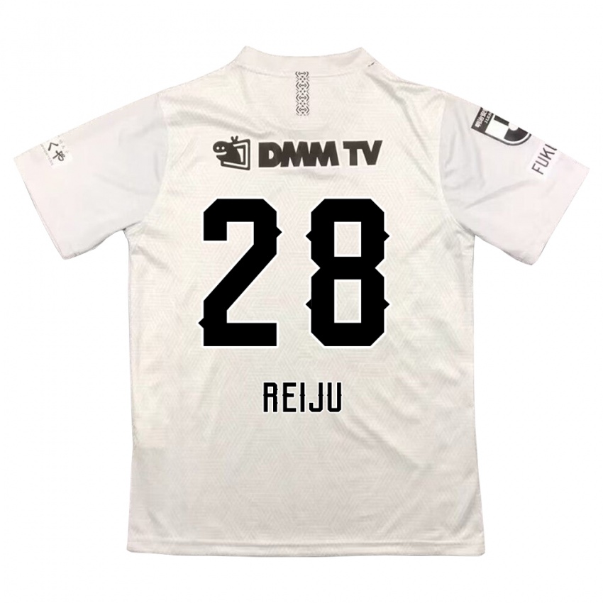 Niño Camiseta Reiju Tsuruno #28 Gris Negro 2ª Equipación 2024/25 La Camisa Perú