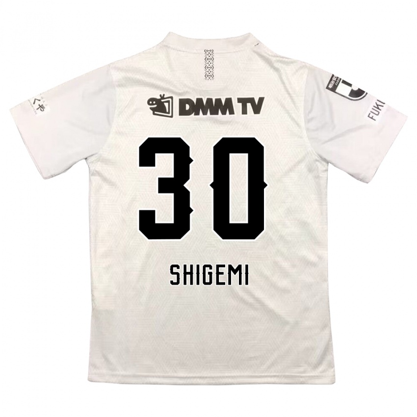 Niño Camiseta Masato Shigemi #30 Gris Negro 2ª Equipación 2024/25 La Camisa Perú