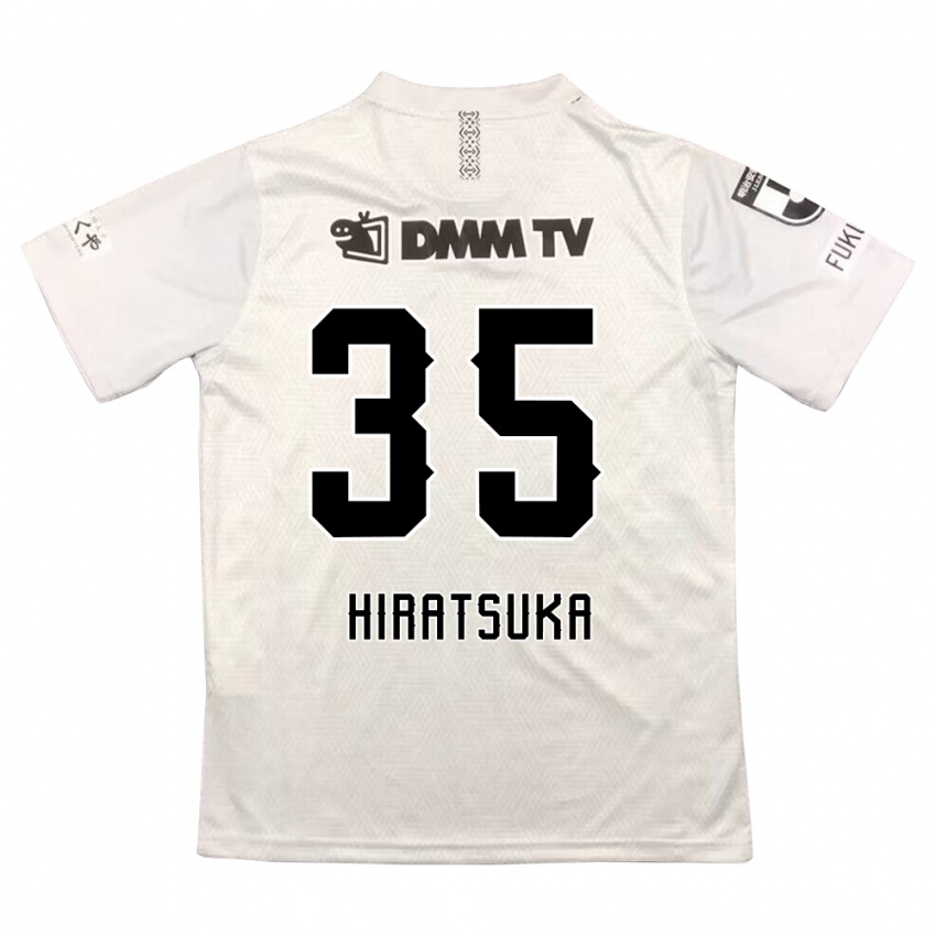 Niño Camiseta Yuto Hiratsuka #35 Gris Negro 2ª Equipación 2024/25 La Camisa Perú