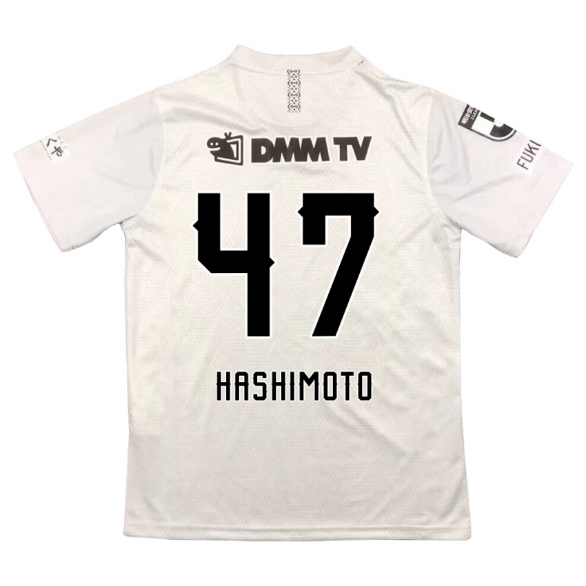 Niño Camiseta Yu Hashimoto #47 Gris Negro 2ª Equipación 2024/25 La Camisa Perú