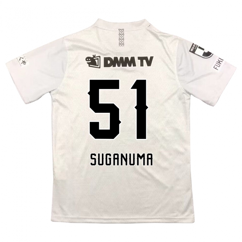 Niño Camiseta Kazuaki Suganuma #51 Gris Negro 2ª Equipación 2024/25 La Camisa Perú