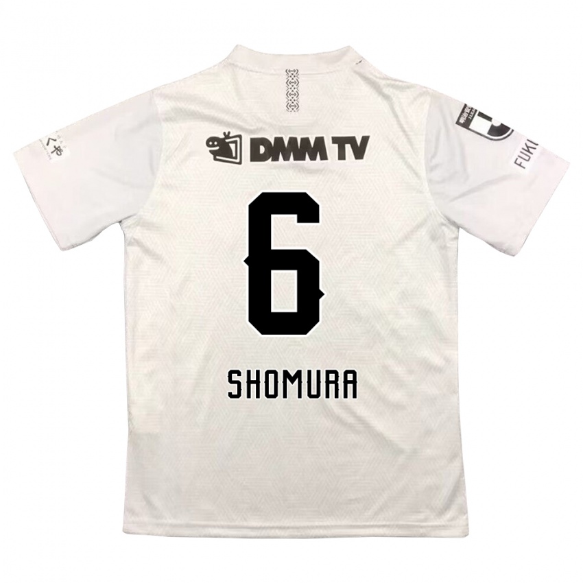 Niño Camiseta Tomoki Shomura #6 Gris Negro 2ª Equipación 2024/25 La Camisa Perú