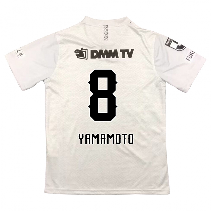 Niño Camiseta Shunsuke Yamamoto #8 Gris Negro 2ª Equipación 2024/25 La Camisa Perú