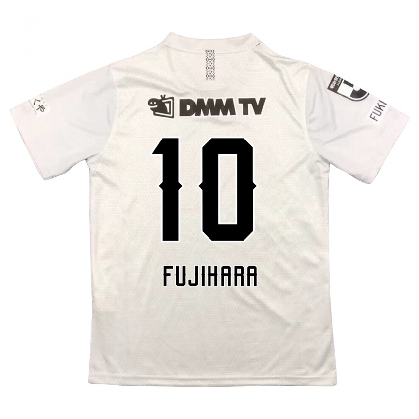 Niño Camiseta Naoatsu Fujihara #10 Gris Negro 2ª Equipación 2024/25 La Camisa Perú