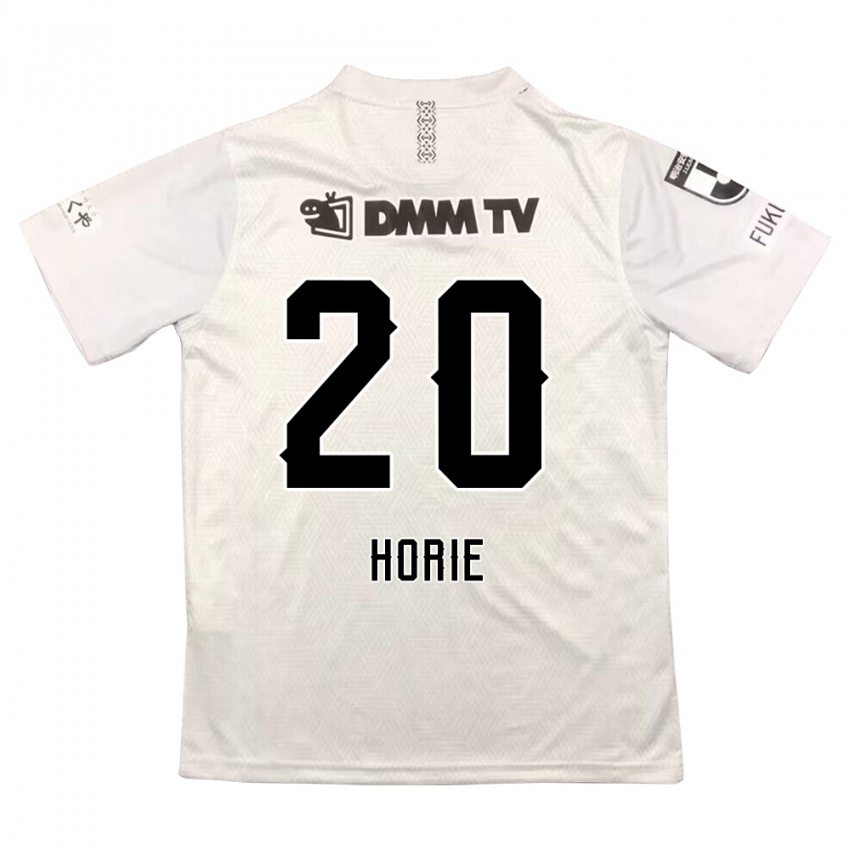 Niño Camiseta Hibiki Horie #20 Gris Negro 2ª Equipación 2024/25 La Camisa Perú