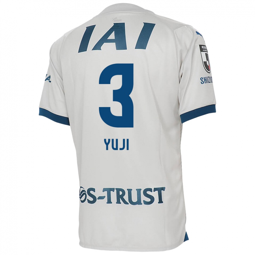 Niño Camiseta Yuji Takahashi #3 Blanco Azul 2ª Equipación 2024/25 La Camisa Perú