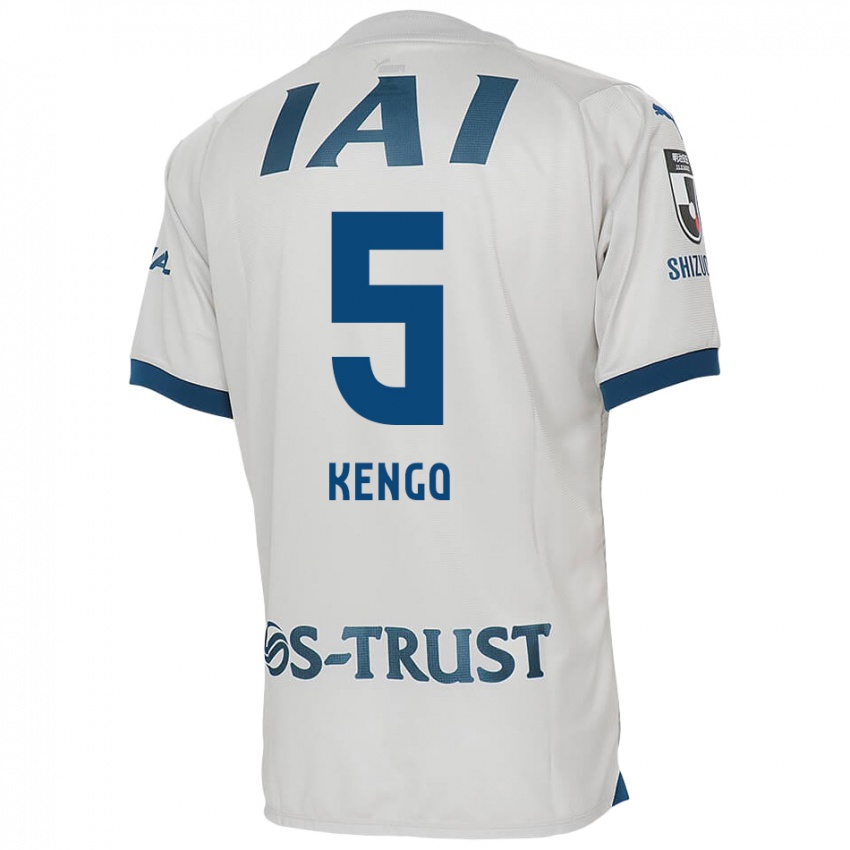 Niño Camiseta Kengo Kitazume #5 Blanco Azul 2ª Equipación 2024/25 La Camisa Perú