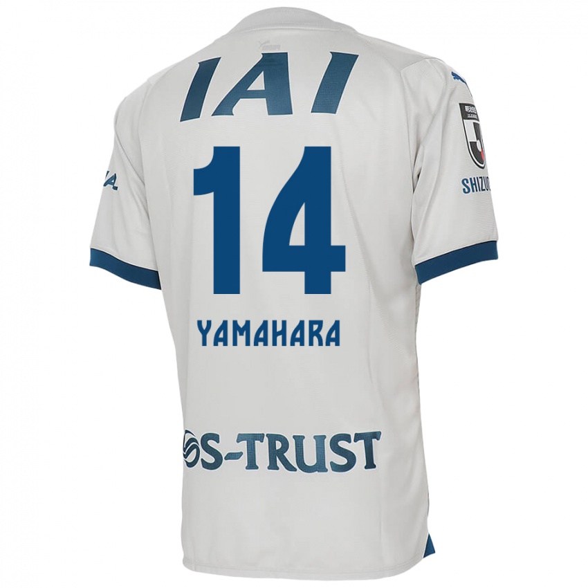 Niño Camiseta Reon Yamahara #14 Blanco Azul 2ª Equipación 2024/25 La Camisa Perú