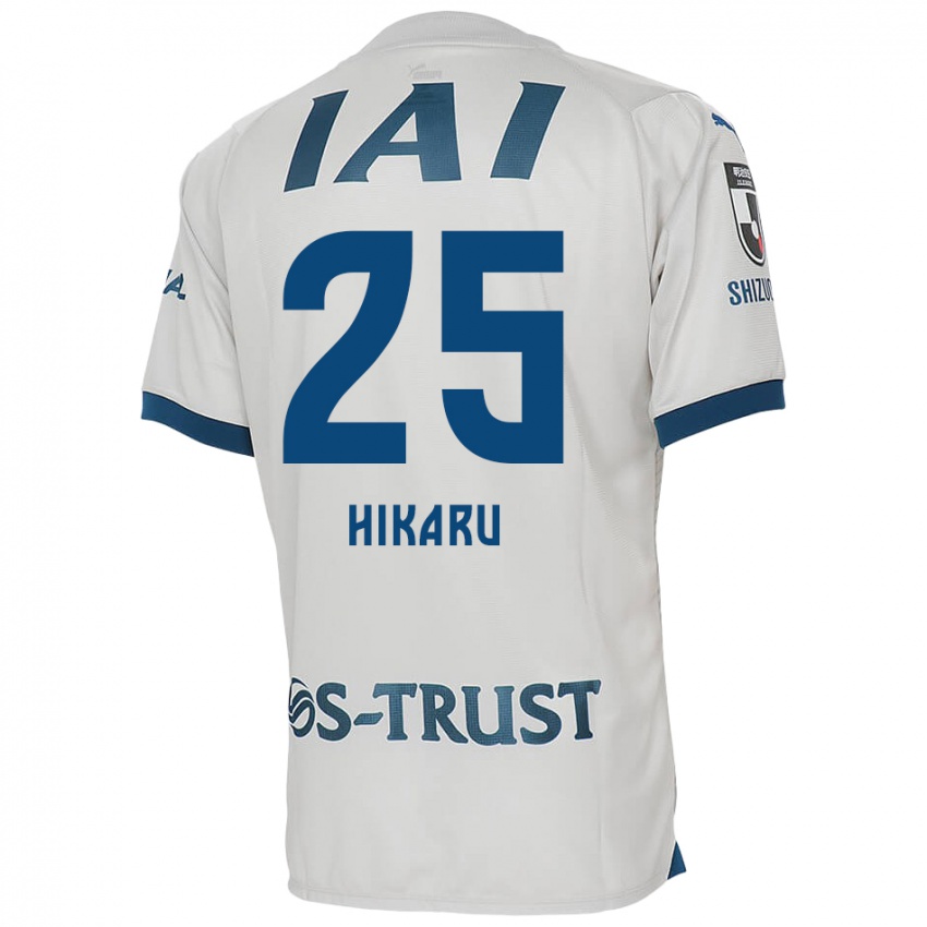 Niño Camiseta Hikaru Naruoka #25 Blanco Azul 2ª Equipación 2024/25 La Camisa Perú