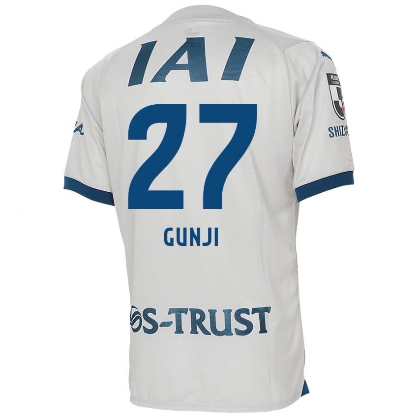 Niño Camiseta Riku Gunji #27 Blanco Azul 2ª Equipación 2024/25 La Camisa Perú